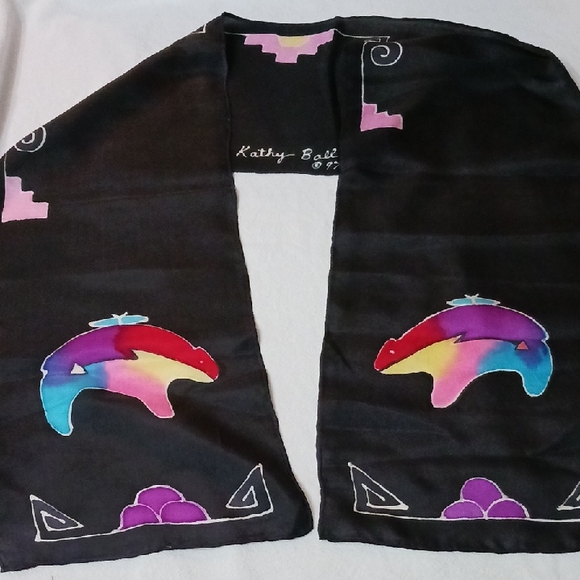 Colorful Bear Design Scarf - Picture 2 of 2